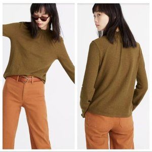 Madewell Texture & Thread Ruffled Mockneck Top XL